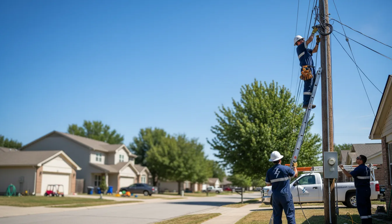 Residential electrician providing installation services in Wetmore, KS